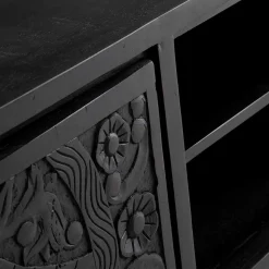 TV Lowboard mit dekorativen Schnitzereien - Namibe