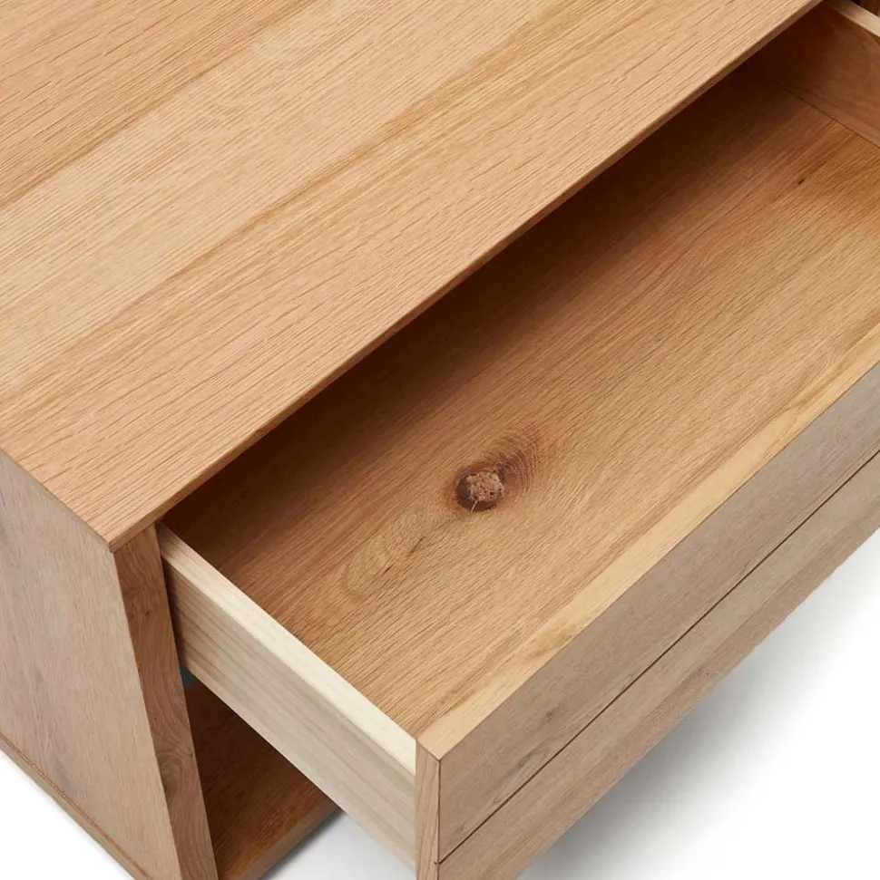 TV Lowboard mit drei Schubladen und Fach - Algaro