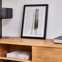 TV Lowboard mit zwei Schubladen & Tür - Elastian