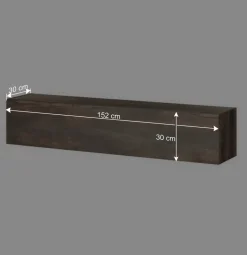 TV Lowboard und zwei Hängeschränke Set - Mundo (dreiteilig)