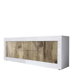 TV Schrank in Holz verwittert - Olvenion