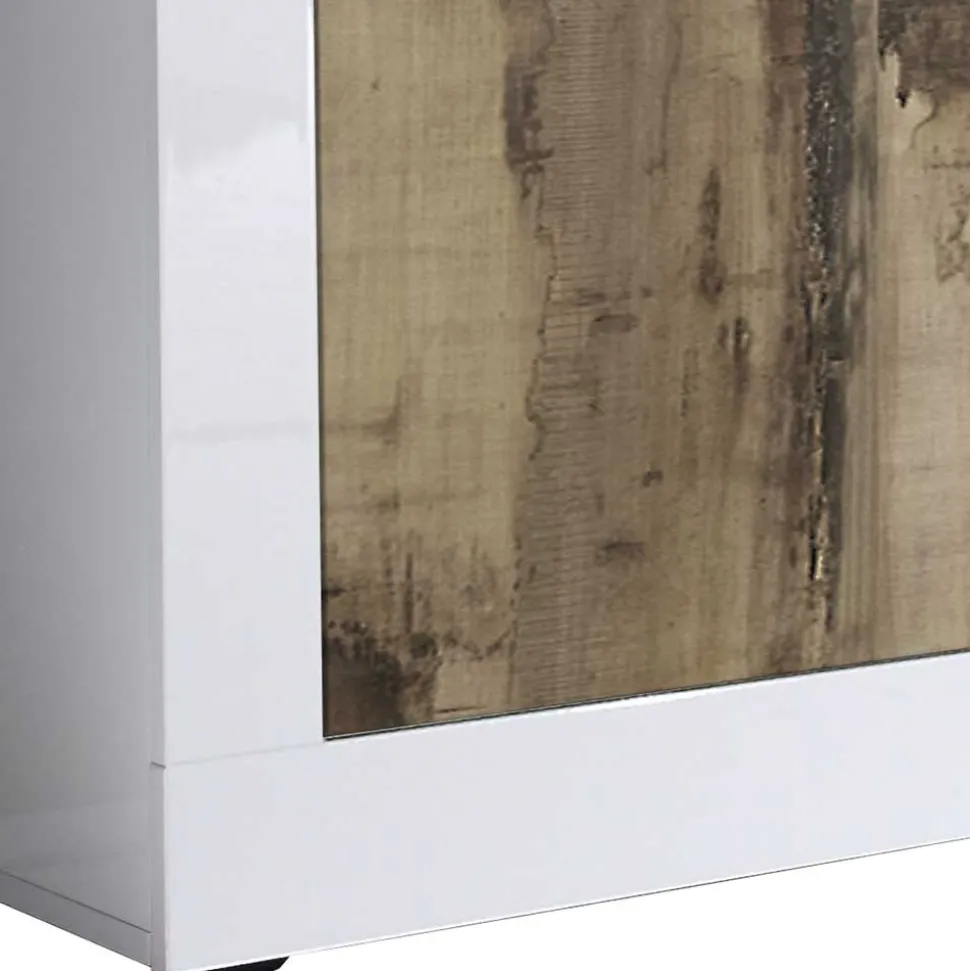 TV Schrank in Holz verwittert - Olvenion