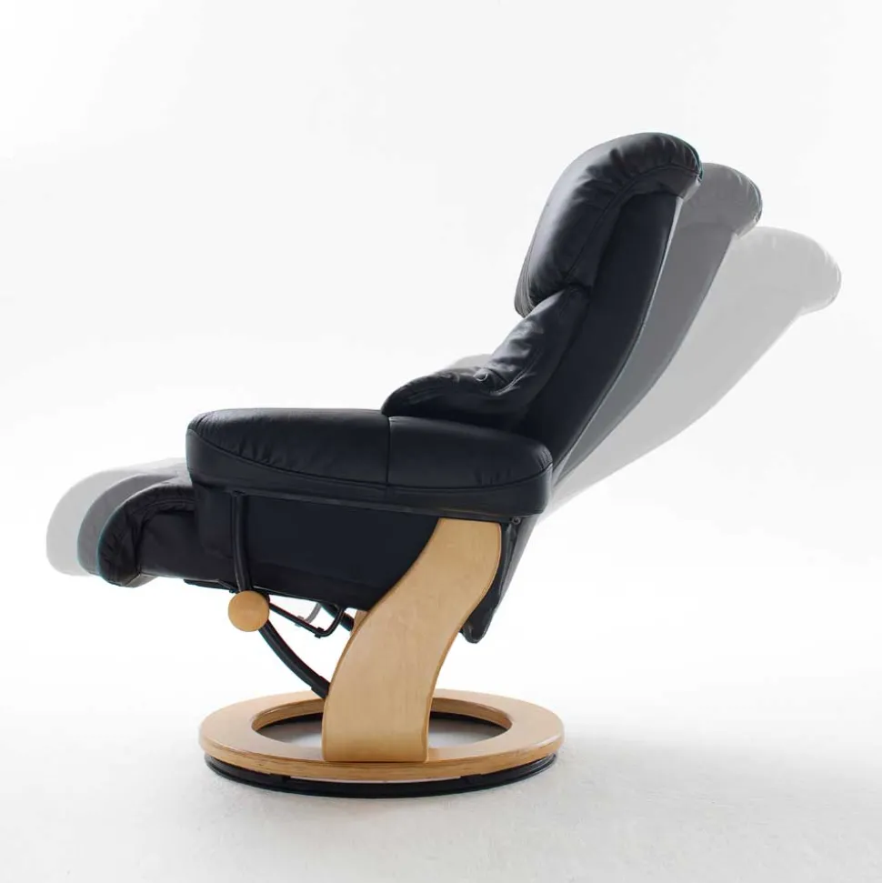 TV Sessel Manon in Schwarz (zweiteilig)