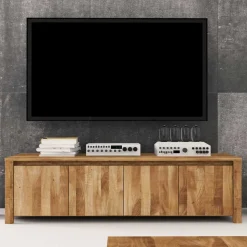 TV Sideboard Nadalia aus Wildeiche Massivholz