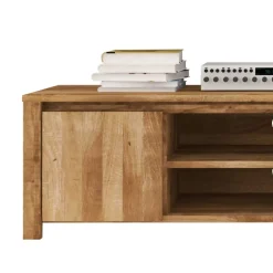 TV Tisch Nadalia aus Wildeiche Massivholz