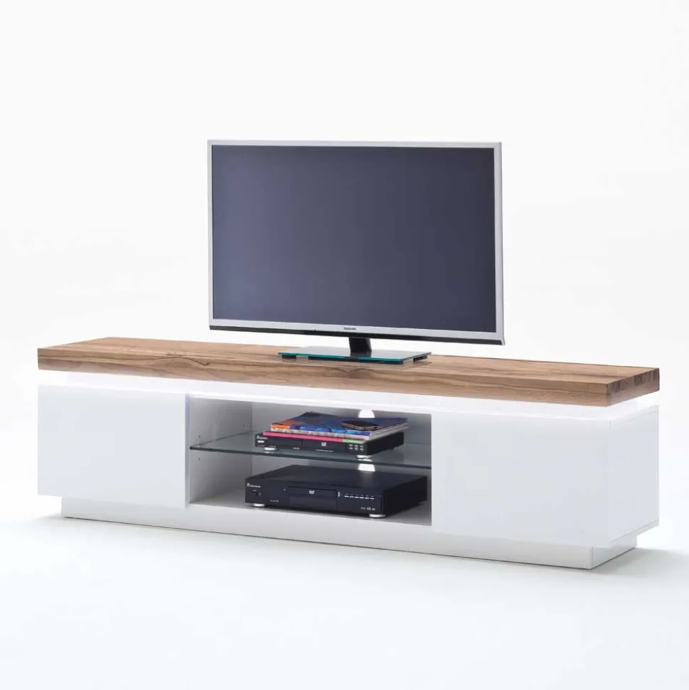 TV Tisch Stijn mit Wildeiche Massivholz