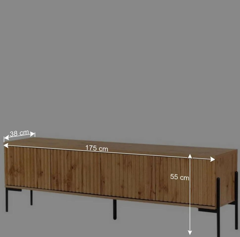 TV Unterschrank im Skandi Design - Elastian
