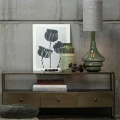 TV Unterschrank in Altmessing Metall - Liviano