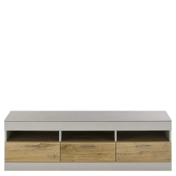 TV Unterschrank in Hellgrau & Zinneiche NB - Lioscas