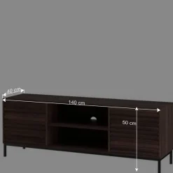 TV Unterschrank in Walnuss Holzoptik - Teleska