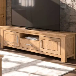 TV Unterschrank in Wildeiche teilmassiv - Ladressa