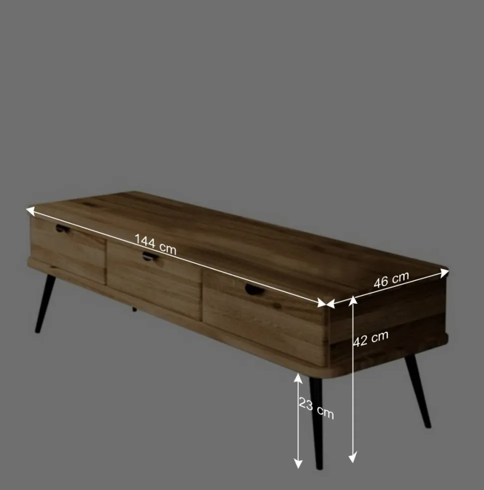 TV Unterschrank mit drei Schubladen - Casarius