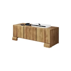 TV Unterschrank Vaskov aus Wildeiche Massivholz