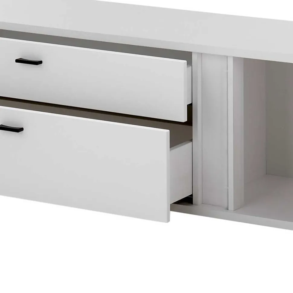 TV Wohnwand beleuchtet Möbelset - Tirol (dreiteilig)