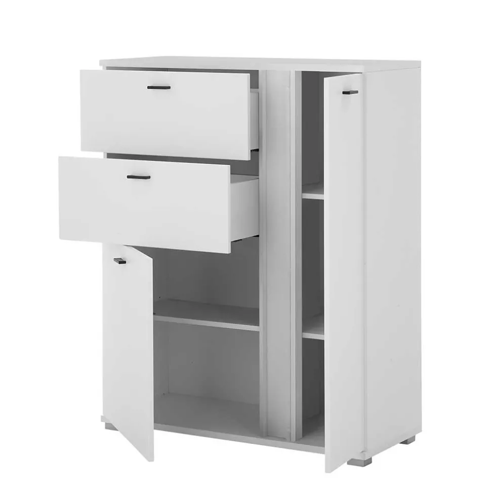 TV Wohnwand beleuchtet Möbelset - Tirol (dreiteilig)