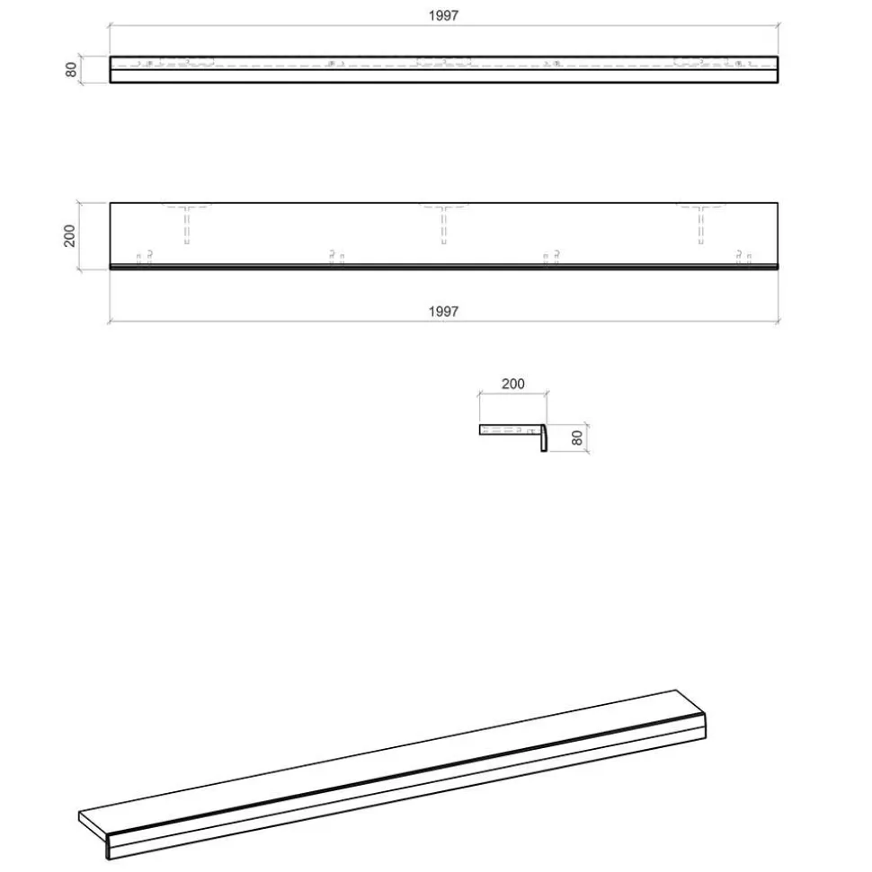 TV Wohnwand in Hellgrau & Zinneiche - Lioscas (fünfteilig)