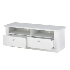 TV Wohnwand in weißer Holzoptik Pinie - Liancos (vierteilig)