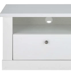 TV Wohnwand in weißer Holzoptik Pinie - Liancos (vierteilig)