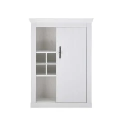 TV Wohnwand in weißer Holzoptik Pinie - Liancos (vierteilig)