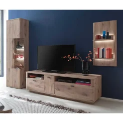 TV Wohnwand Kombination Set - Comrinaca (dreiteilig)