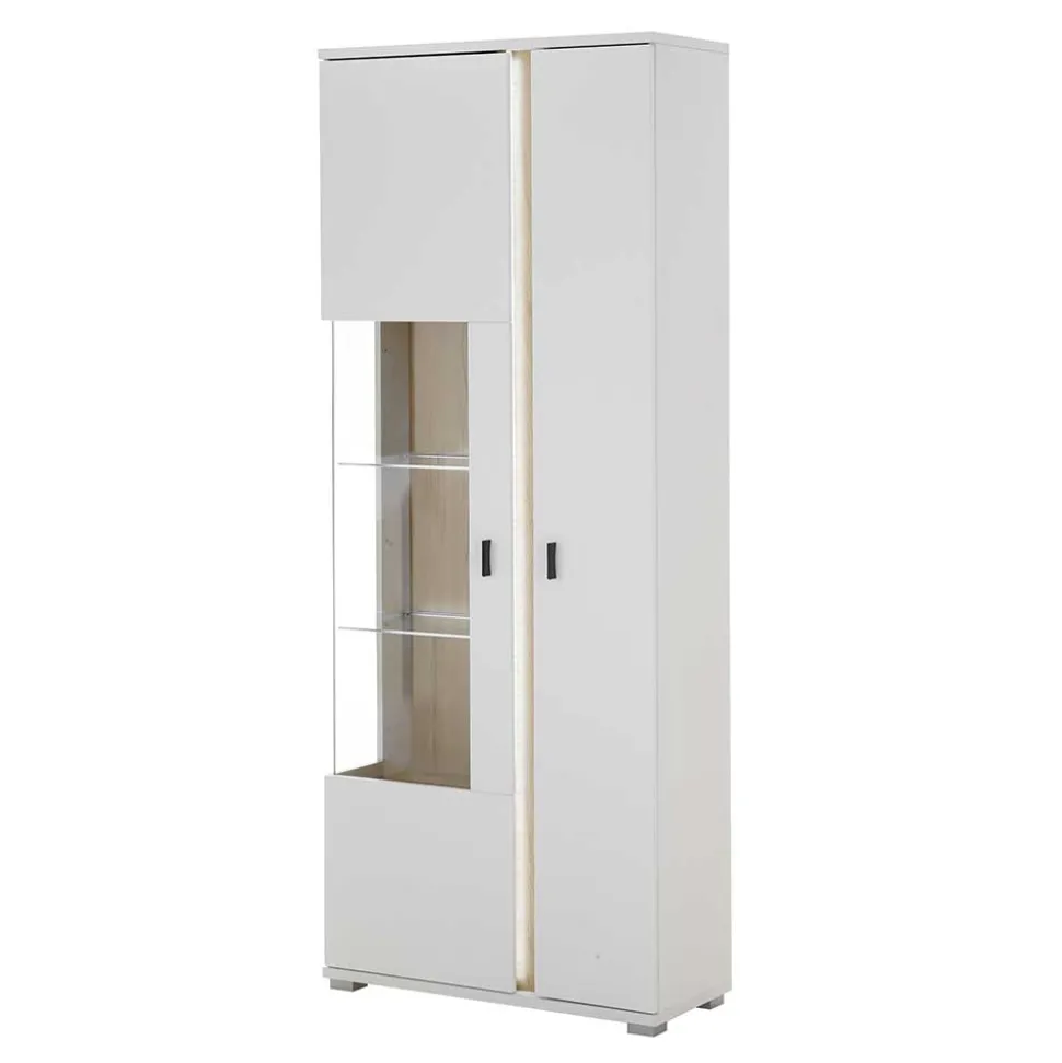 TV Wohnwand Möbelkombi mit LED - Racelyn (vierteilig)