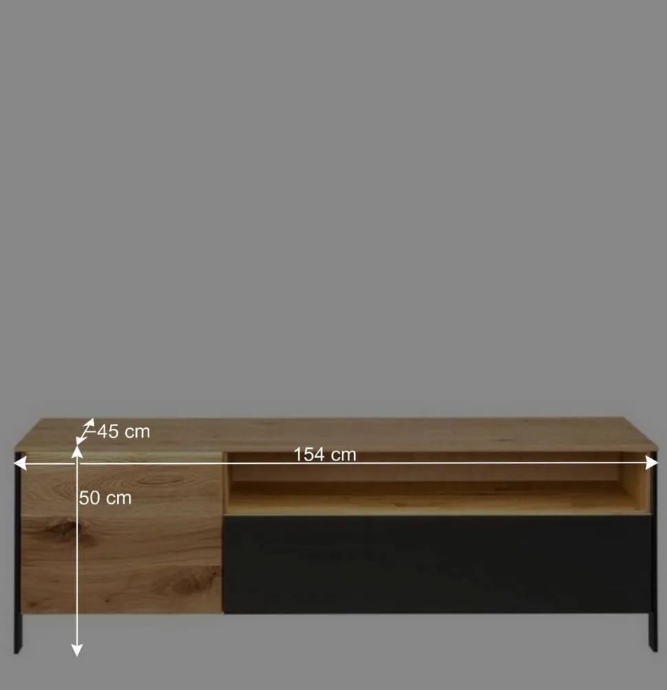 TV Wohnwand Möbelset 194 cm breit - Viligrana (dreiteilig)