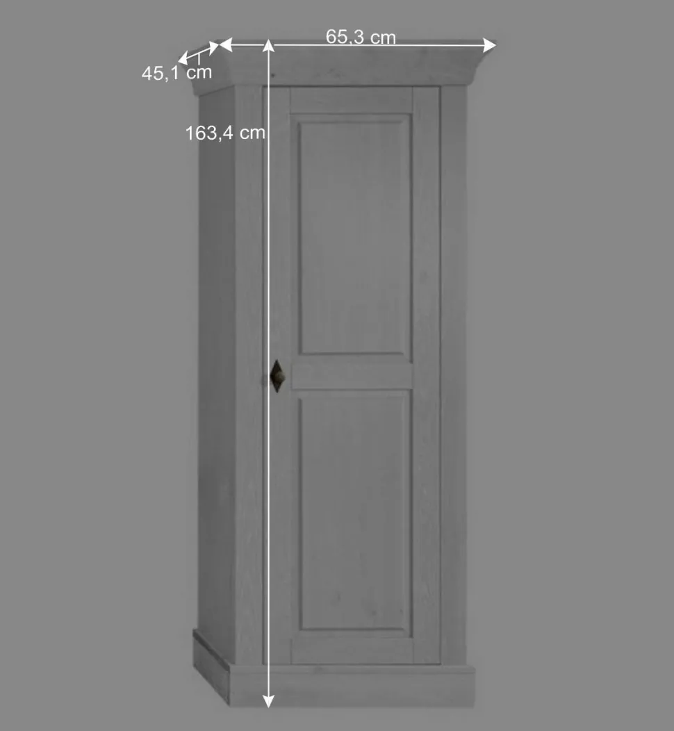 TV Wohnwand Satumare aus Kiefer teilmassiv (dreiteilig)