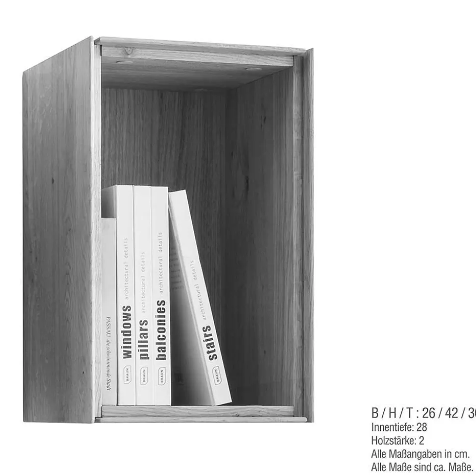 TV Wohnwand Set massiv - Sinta (vierteilig)