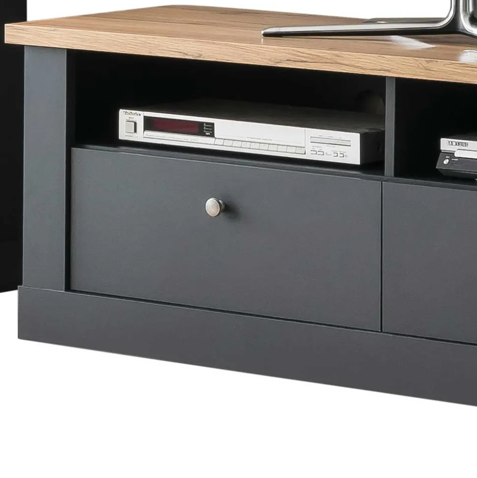 TV Wohnwandmöbel 297 cm breit - Lionel (vierteilig)