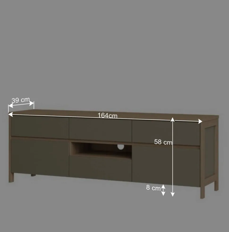 TV-Board in Eukalyptus und Eiche Optik - Promo