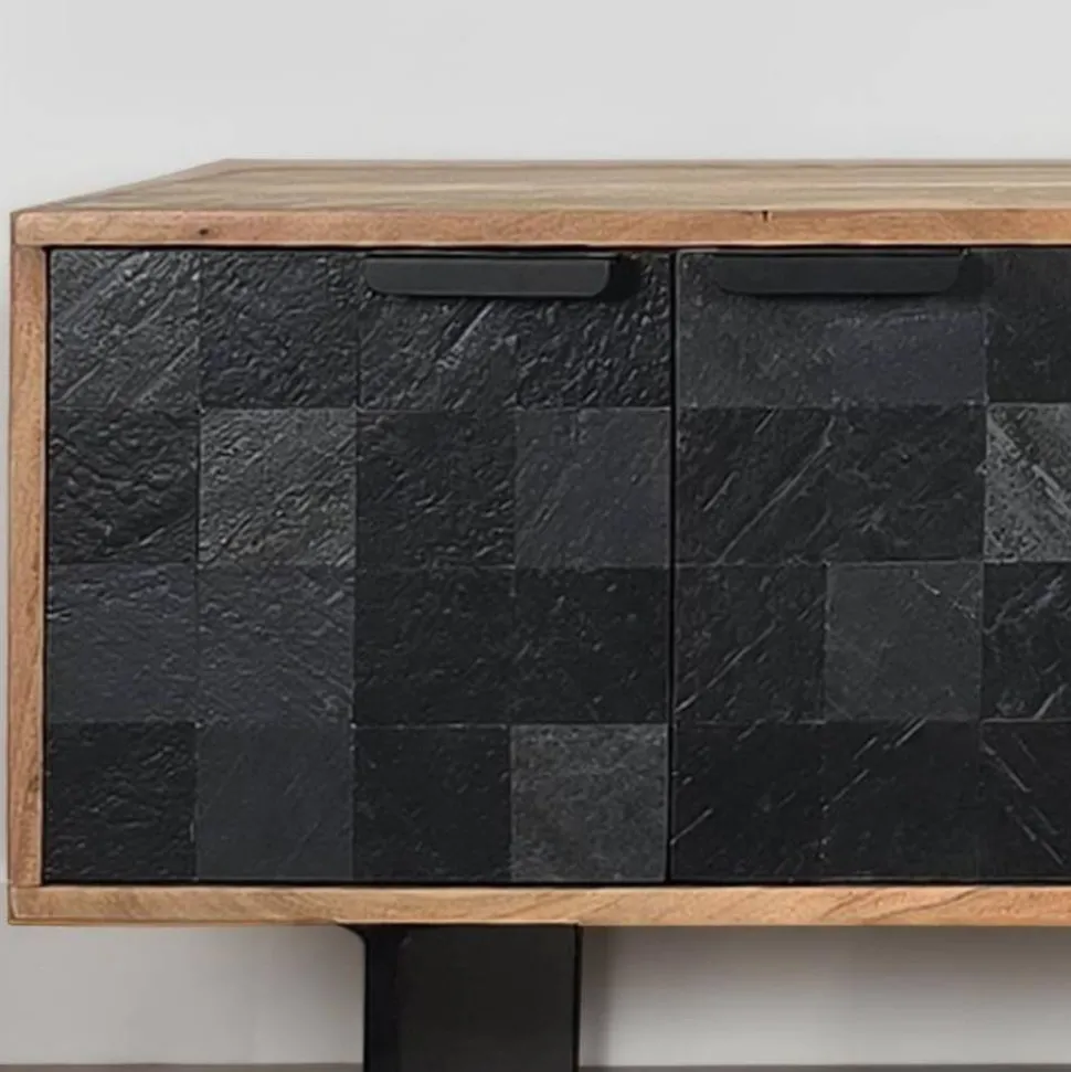 TV-Lowboard aus Akazie Massivholz - Milo