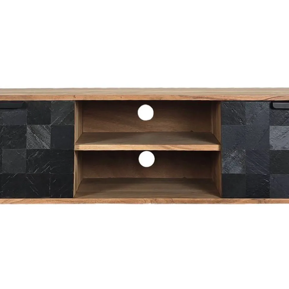 TV-Lowboard aus Akazie Massivholz - Milo