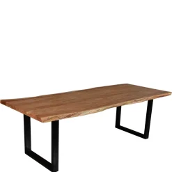 U-Fuß Tisch mit natürlicher Baumkante - Puzian