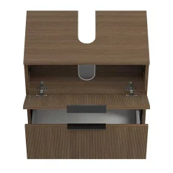 Unterbeckenschrank in dunkler Eiche Holzoptik - Ucaida
