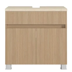 Unterbeckenschrank in Eiche Hell Holzoptik - Vibulam