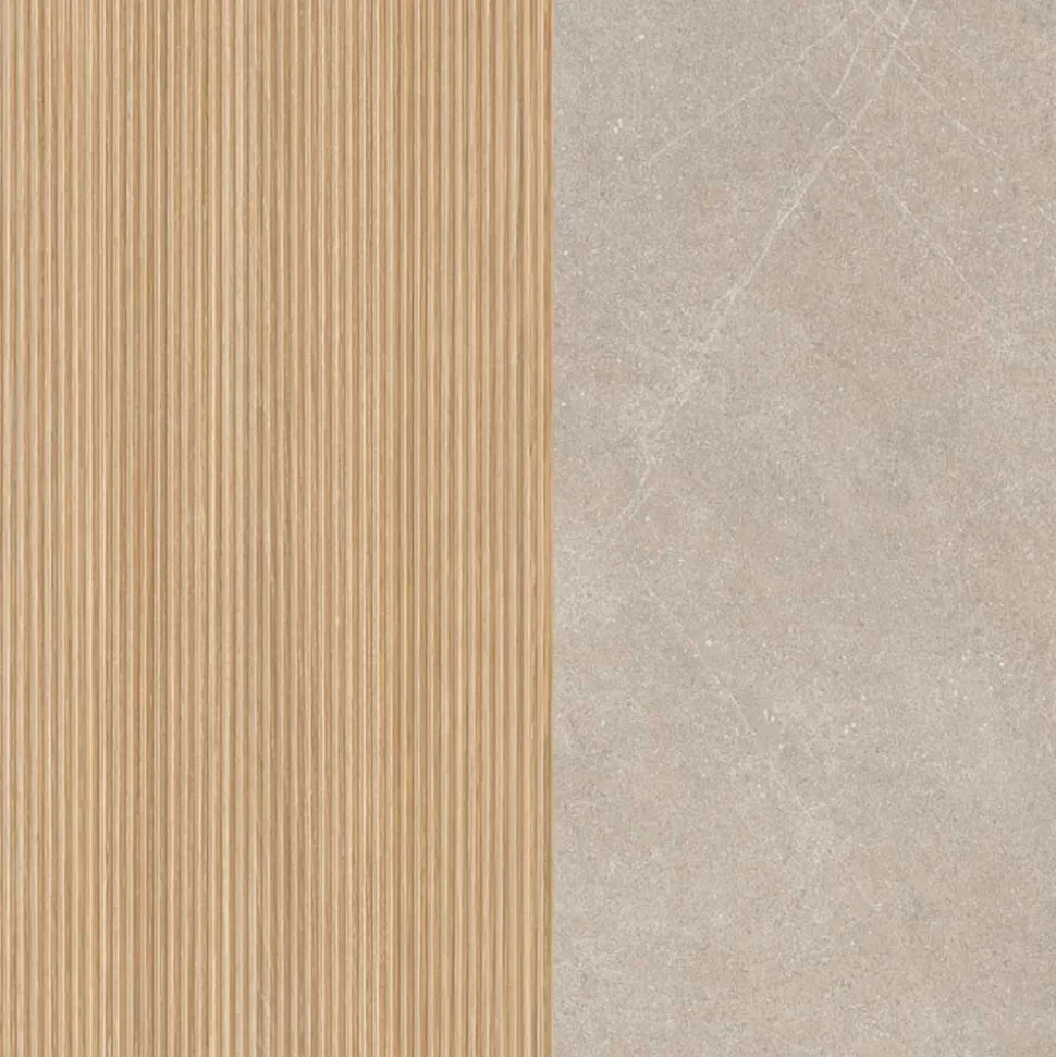 Unterbeckenschrank in Eiche Hell Holzoptik - Vibulam