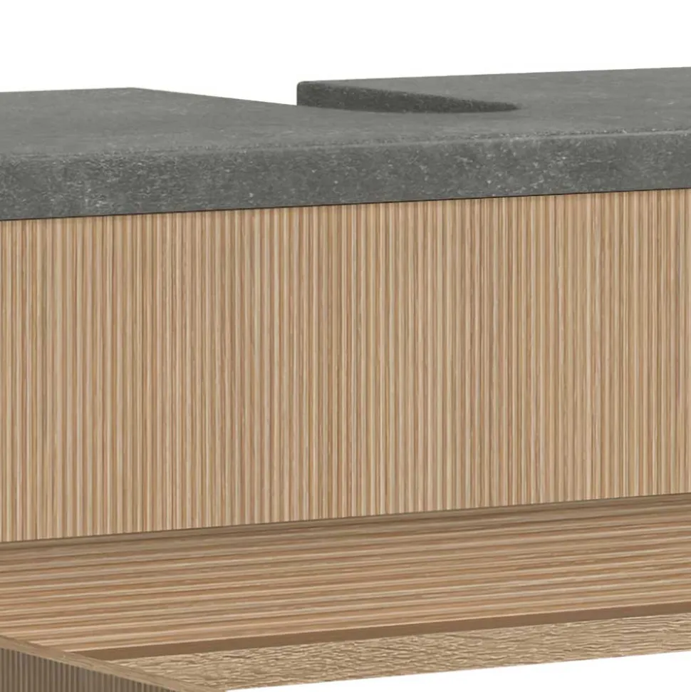 Unterbeckenschrank in Eiche Hell Dekor - Leitha