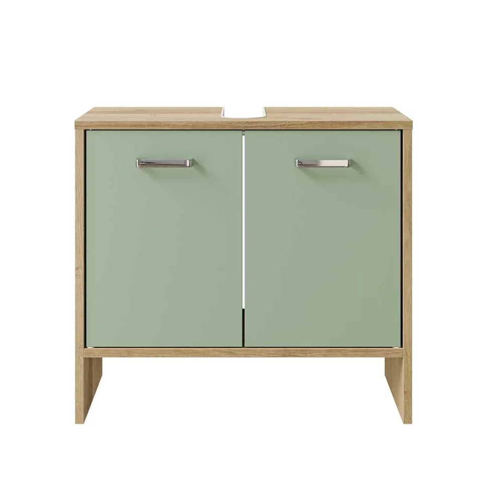 Unterbeckenschrank in Graugrün - Silevos