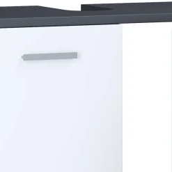 Unterbeckenschrank in Weiß und Anthrazit - Rondja