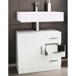 Unterbeckenschrank mit drei Schubladen und Tür - Gransov