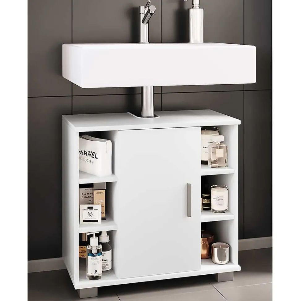 Unterbeckenschrank mit sechs Fächern und Tür - Gransov I