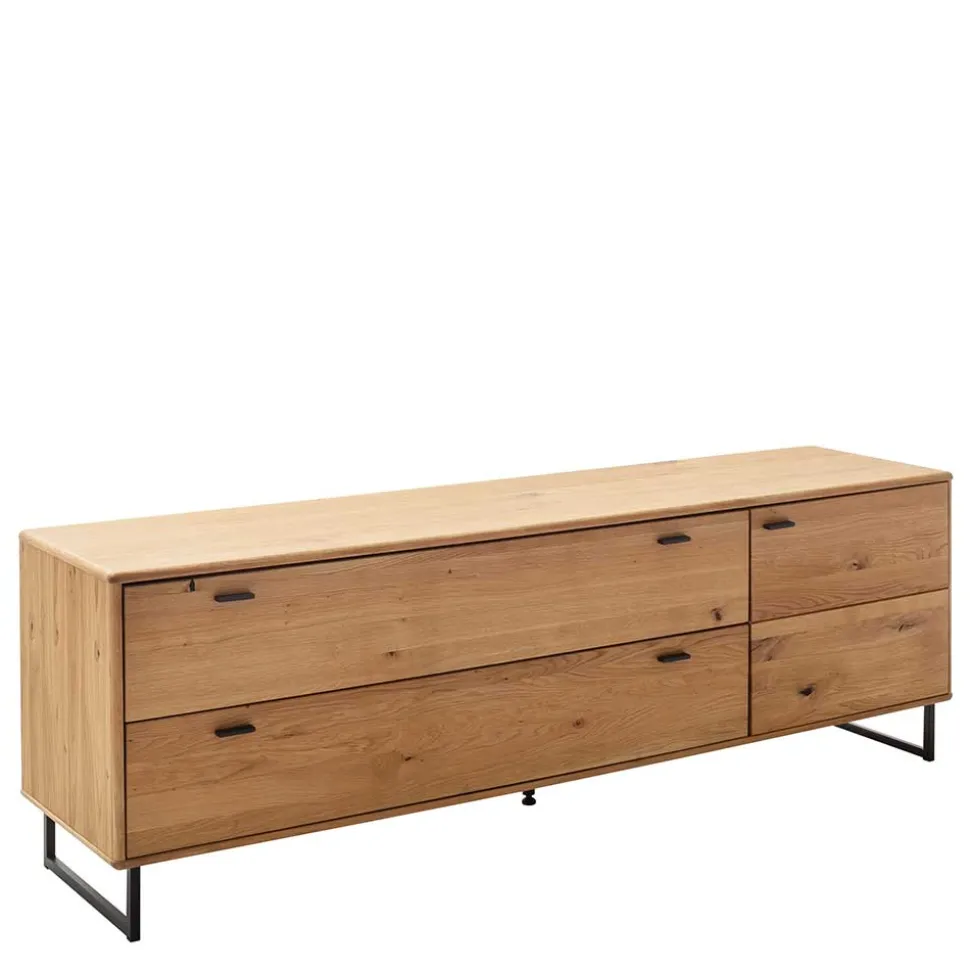 Unterschrank für Fernseher mit zwei Schubladen & Tür - Flacona