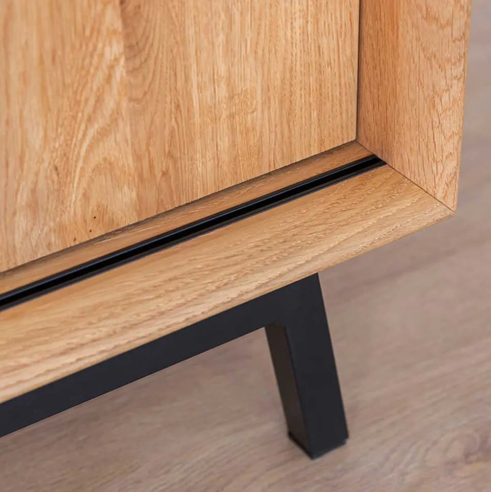 Unterschrank für Fernseher mit Schiebetüren - Fabiella