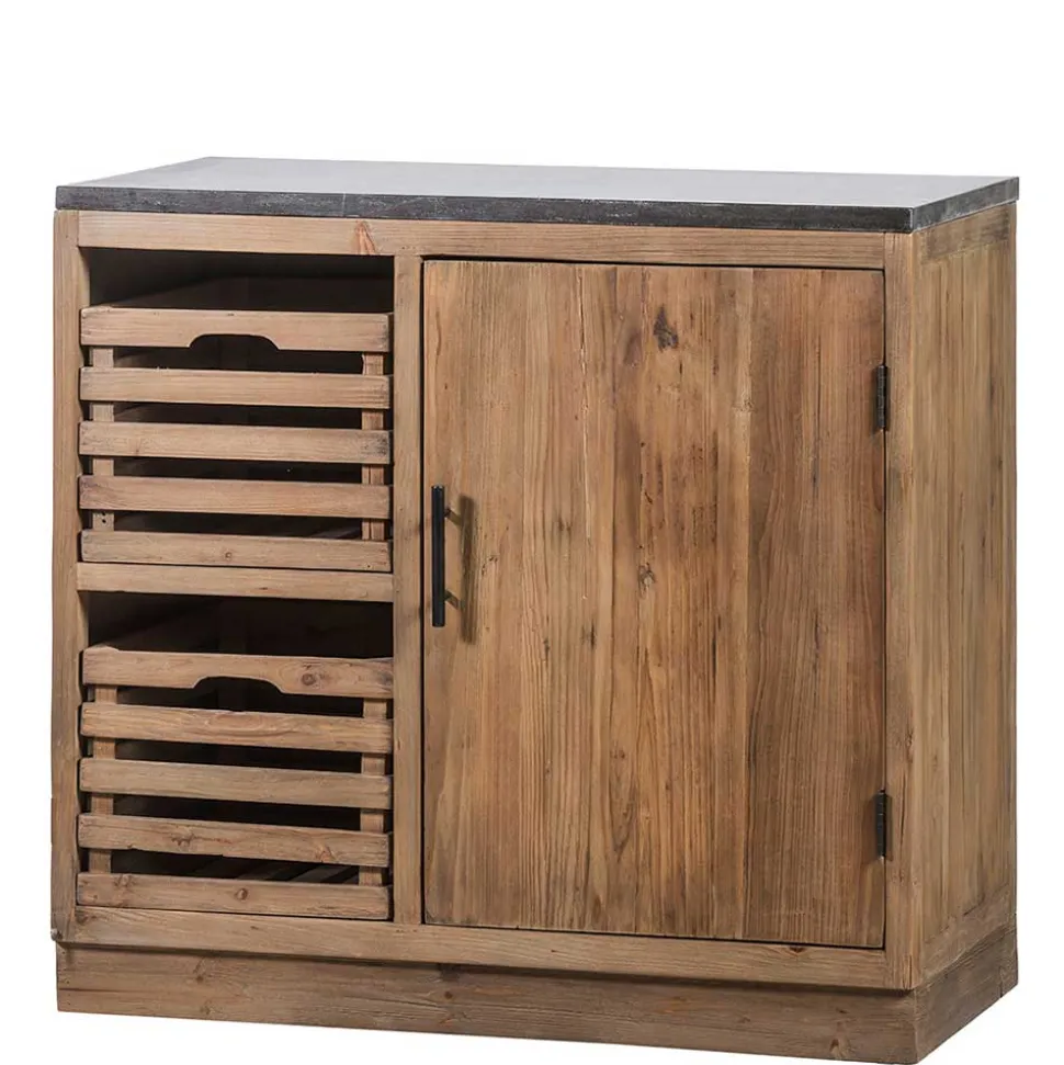 Unterschrank für Küche aus Kiefer Massivholz - Macsena