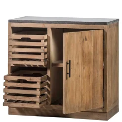 Unterschrank für Küche aus Kiefer Massivholz - Macsena