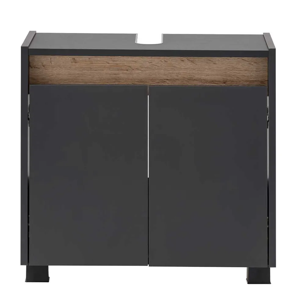 Unterschrank für Waschbecken in Anthrazit - Marcius