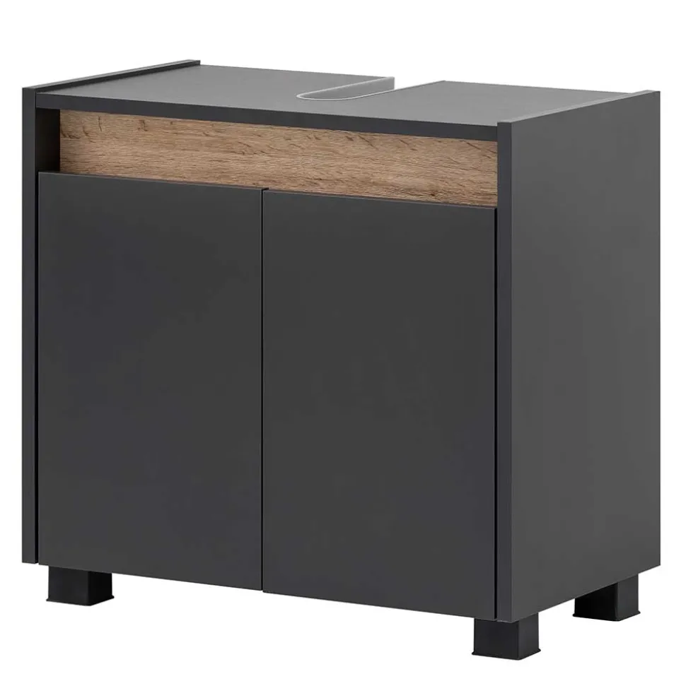 Unterschrank für Waschbecken in Anthrazit - Marcius