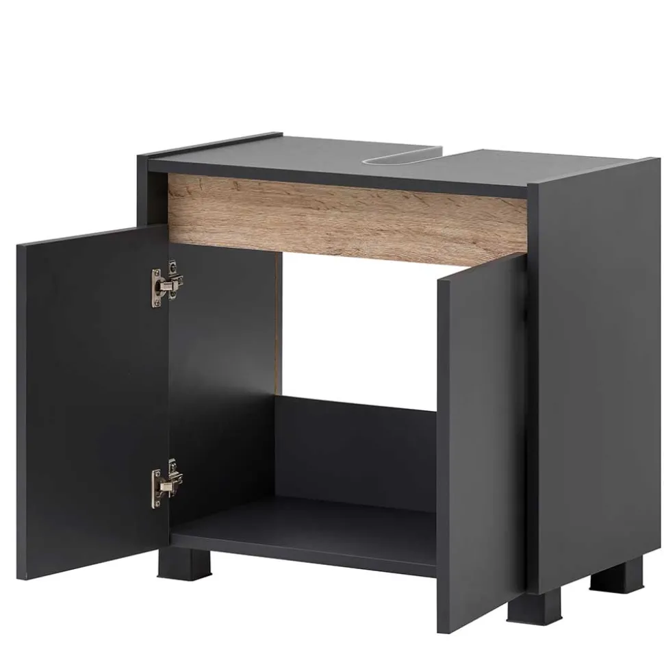 Unterschrank für Waschbecken in Anthrazit - Marcius