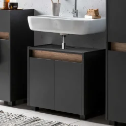 Unterschrank für Waschbecken in Anthrazit - Marcius
