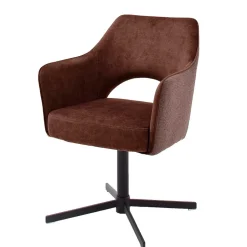 Velours Armlehnstühle in Rostfarben - Fiorello (2er Set)